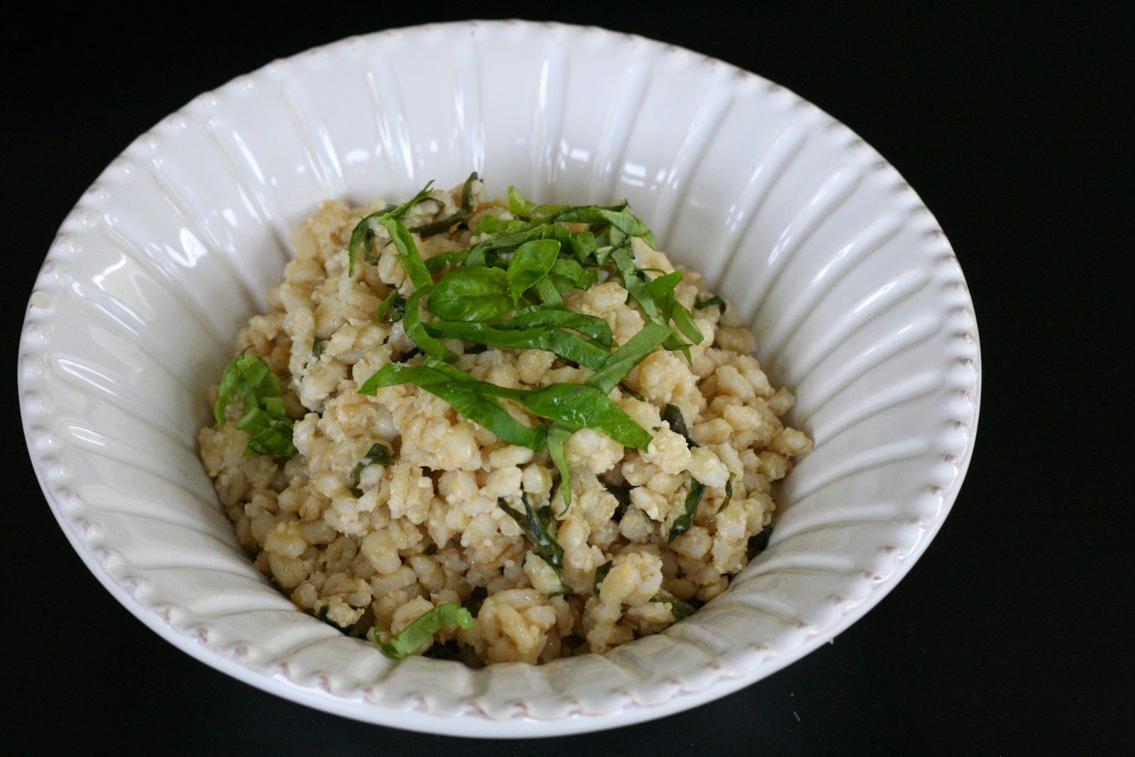 three a week lemon parmesan pearl barley risotto