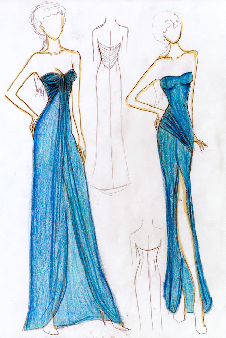 ...sketches for a prom dress...