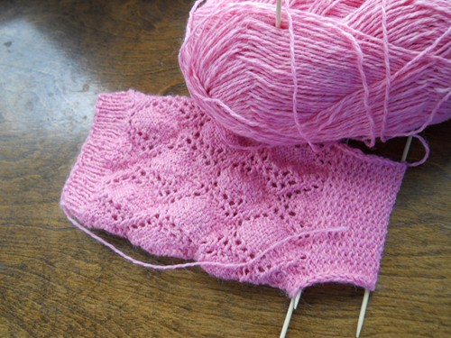 Pink Pink socks and in Cotton blend