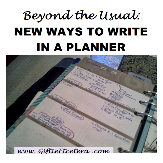 Beyond The Usual New Ways To Write In Your Planner Giftie Etcetera