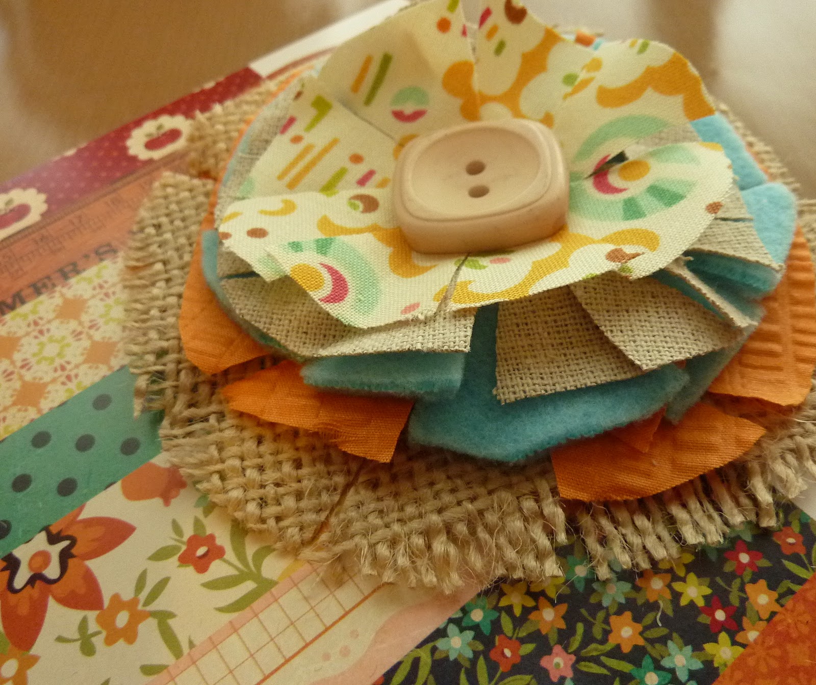 The Simple Things... Make it Mondays Layered Fabric Flowers