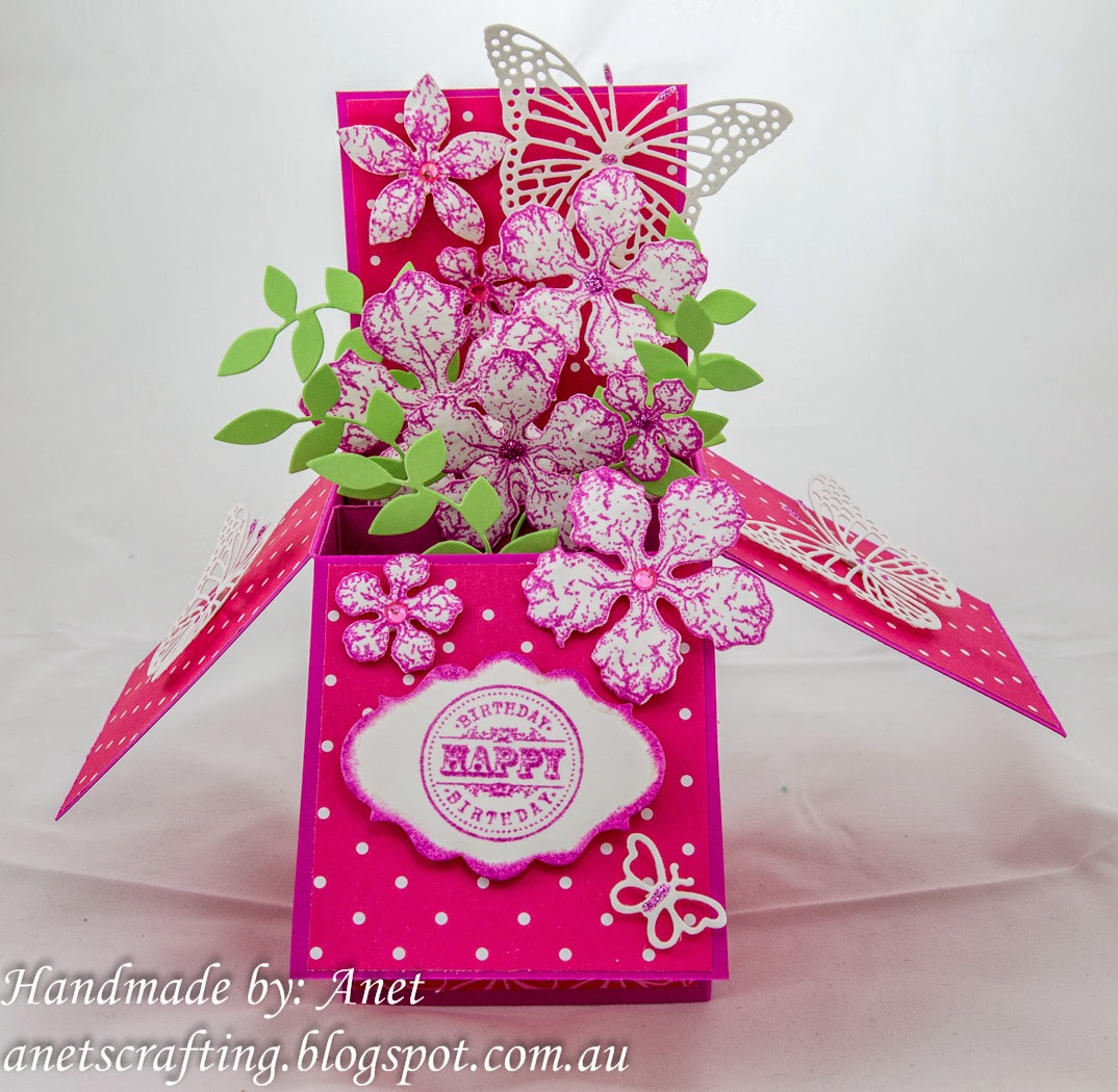 Crafting Blog Flower PopUp Card Box