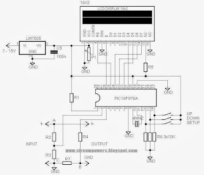 SimpleVolt meter Circuit Diagram