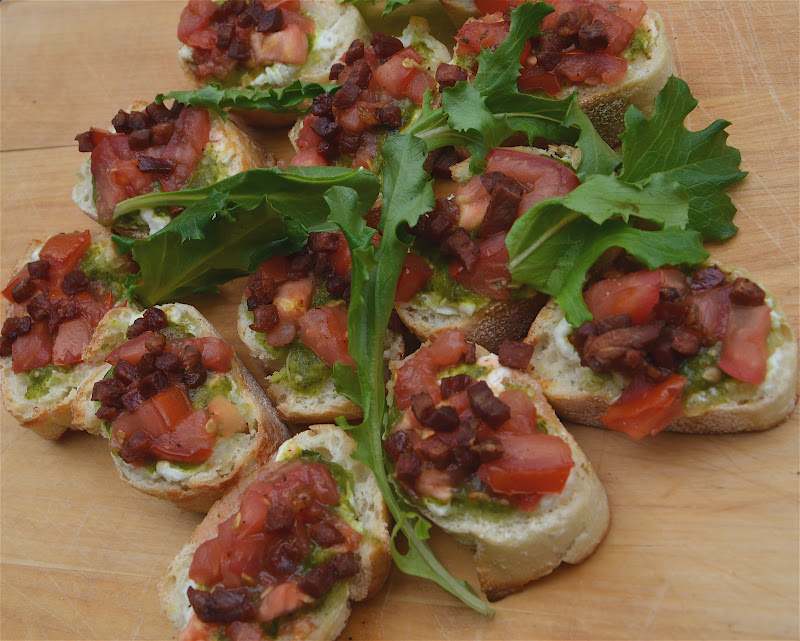 Nobody Puts Mama In A Corner! Perky Pancetta Bruschetta