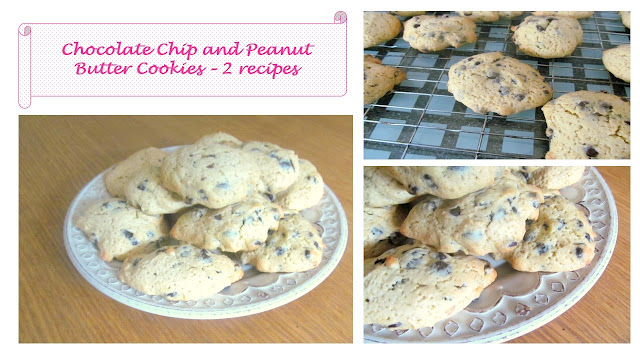 Chocolate chip and peanut butter cookies recipe