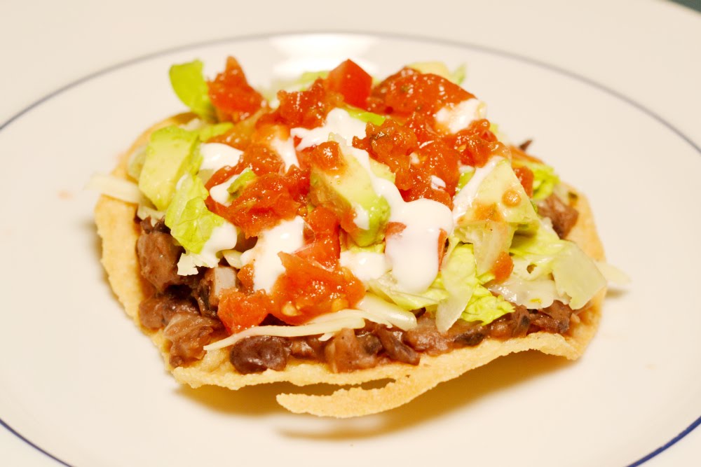 The World in My Kitchen Refried Black Beans and Tostadas
