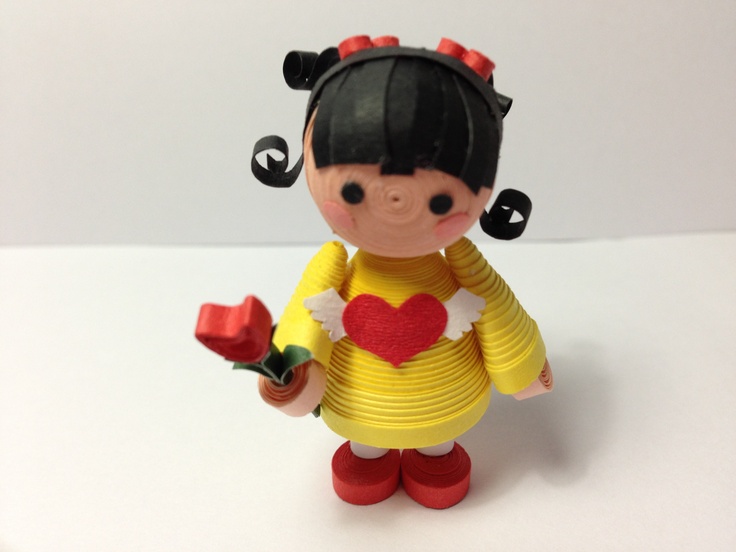3d quilling dolls craft art ideas