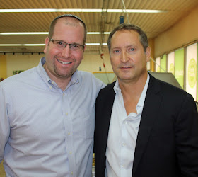 SodaStream's Daniel Birnbaum with Rabbi Jason Miller