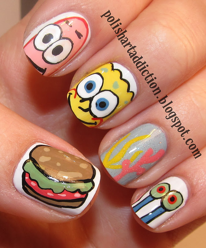 first got started painting cartoons in nail art and i still love how 