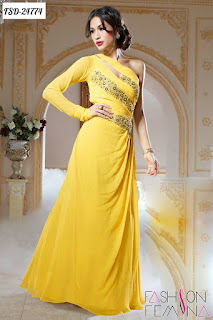 Yellow Designer Gown