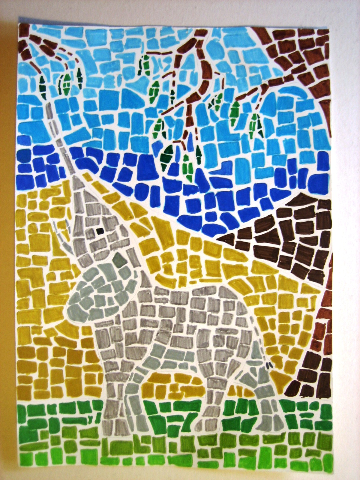 Immagin Rti Un Mosaico Di Animali