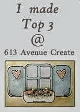 I made top 3  at 613 avenue create challenge nº 103