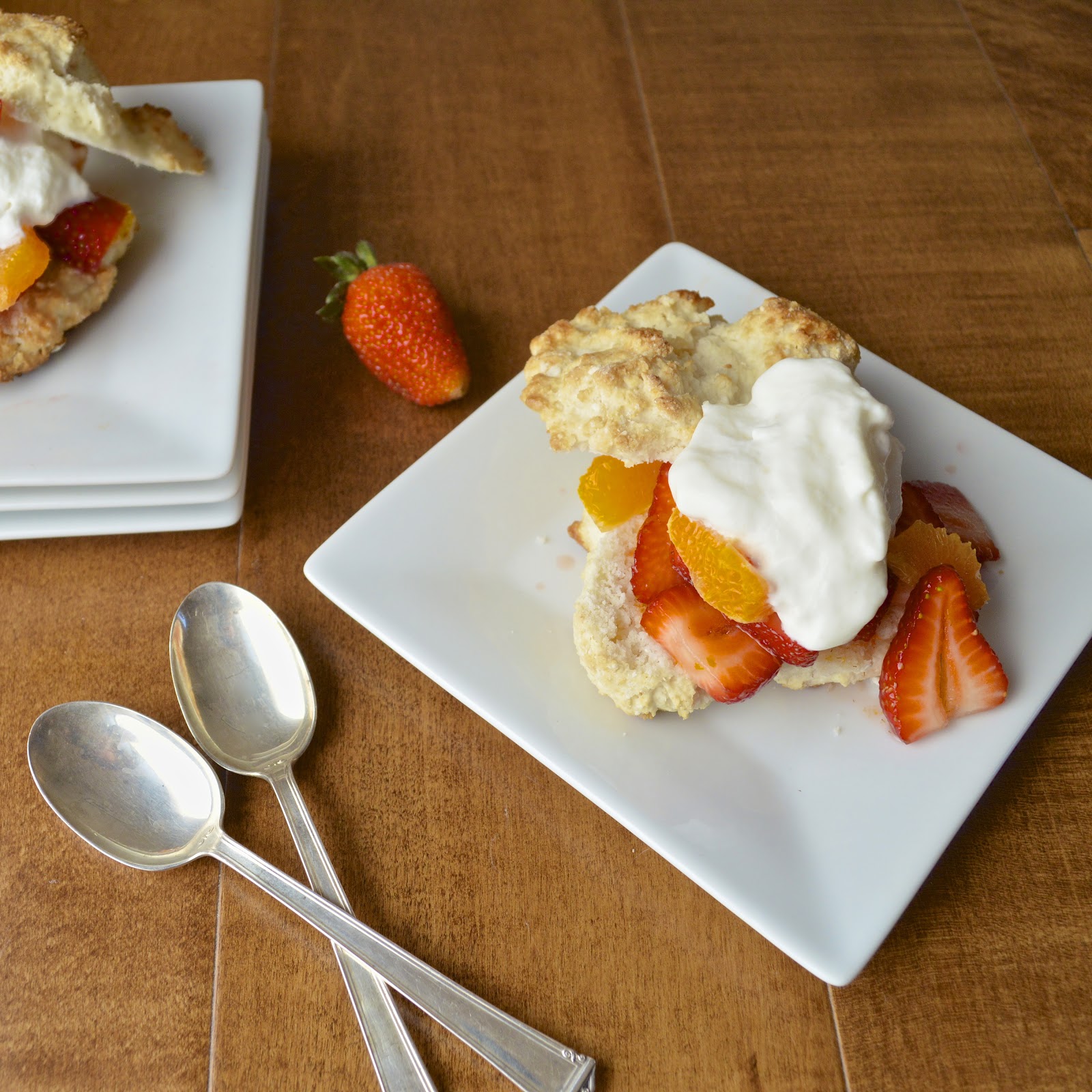 Strawberry Tangerine Shortcakes with Bisquick Biscuits Virtually