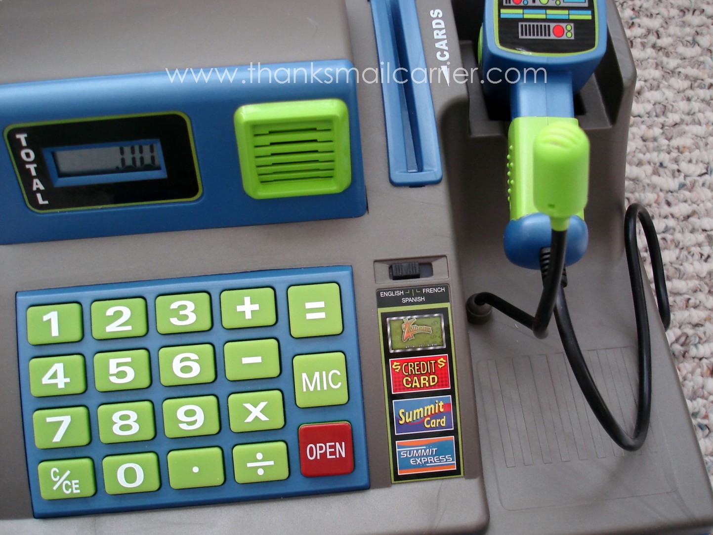 Thanks, Mail Carrier Zillionz Talking Cash Register {Review}