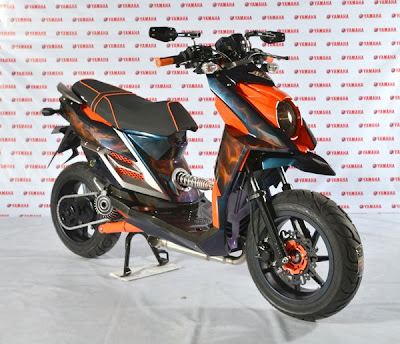 Modifikasi Yamaha X Ride Orange