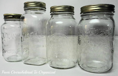 Mason jars.