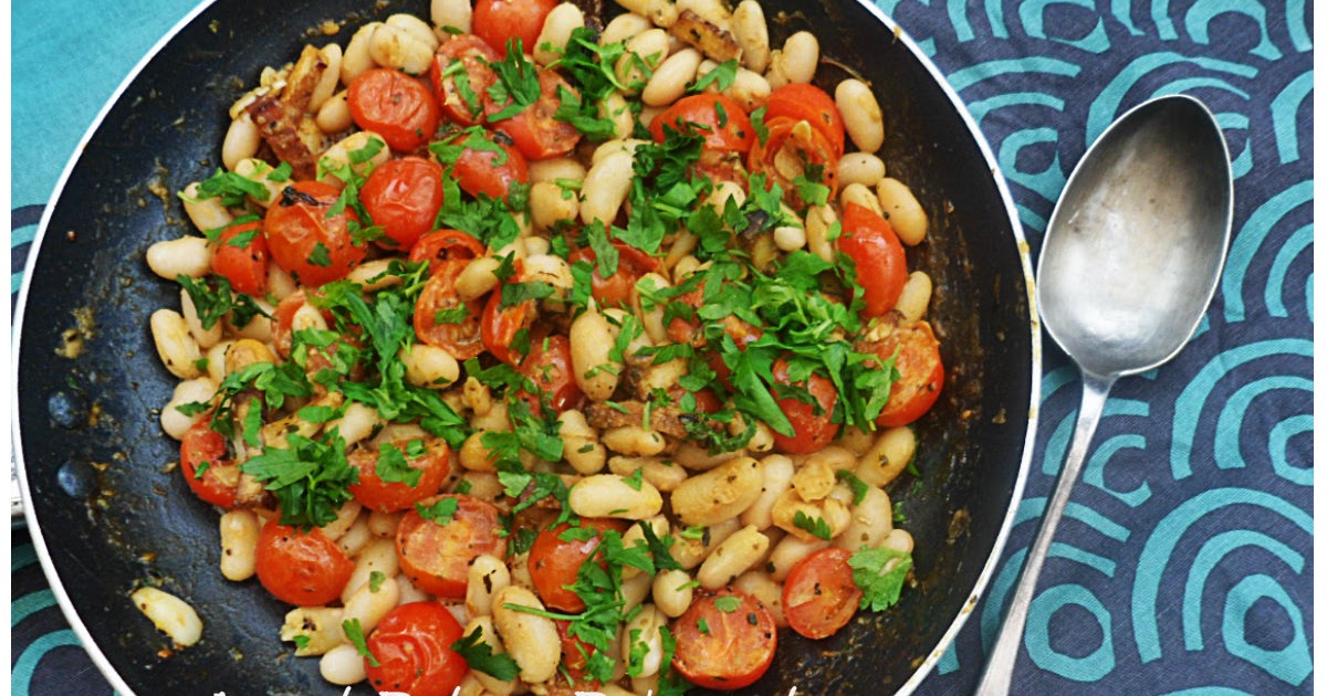 ♥ Deerly Beloved Bakery ♥ Cannellini Beans with Smoky Tofu 'Lardons'