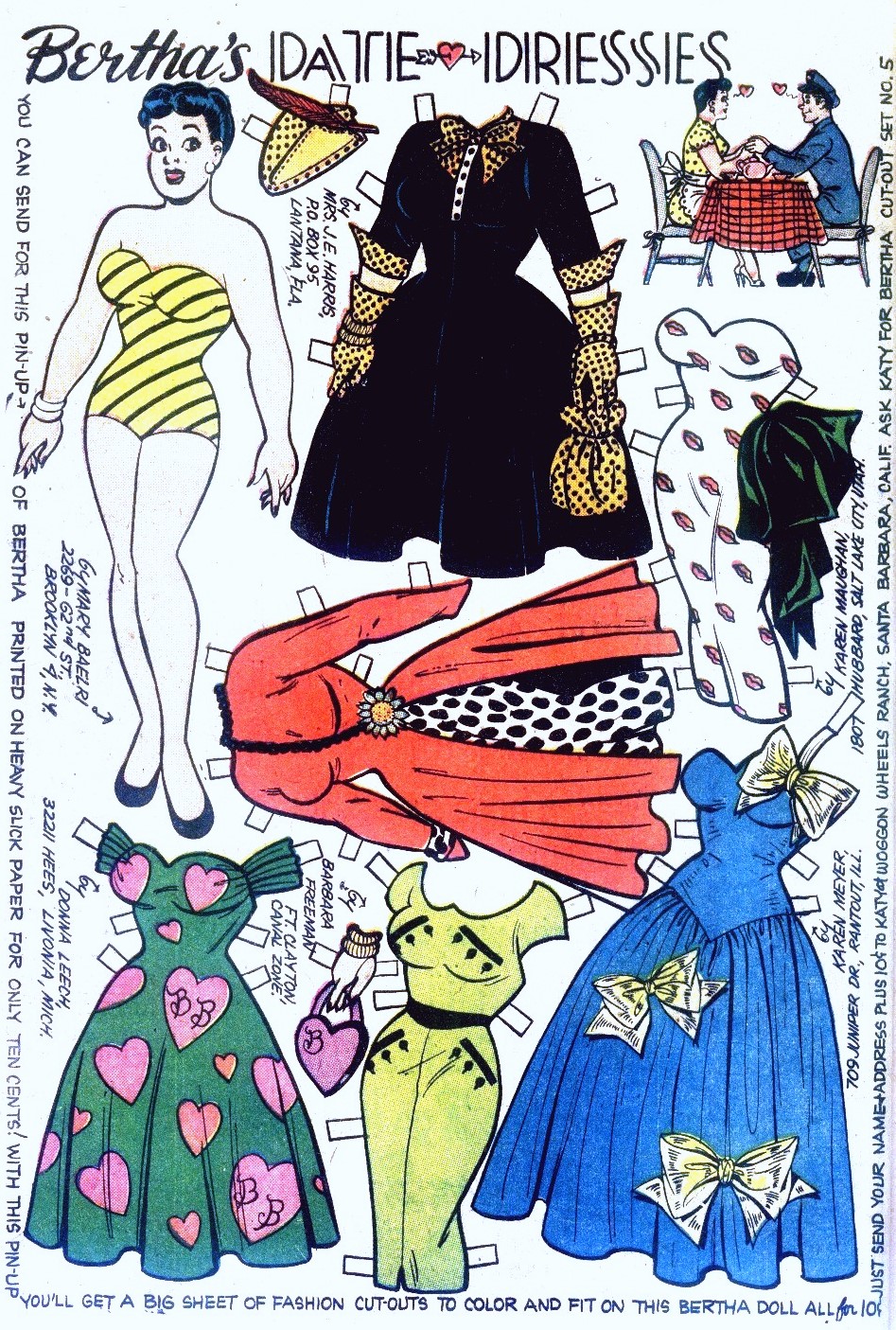Out Of This World More Cute Girlie Stuff Katy Keene Paper Doll Reprise Paper Dolls Vintage Paper Dolls Comic Book Paper