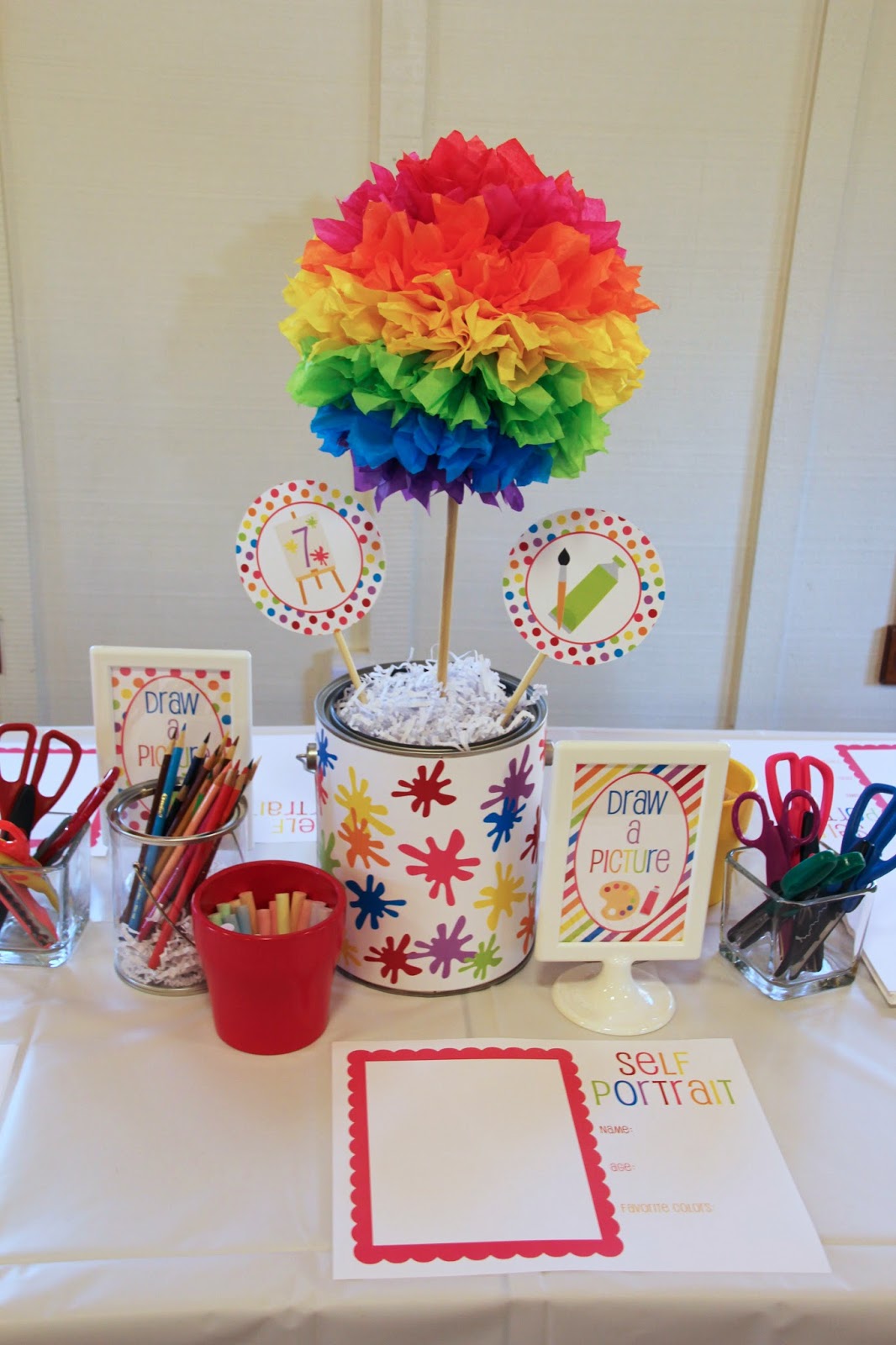 5M Creations Rainbow Art Party