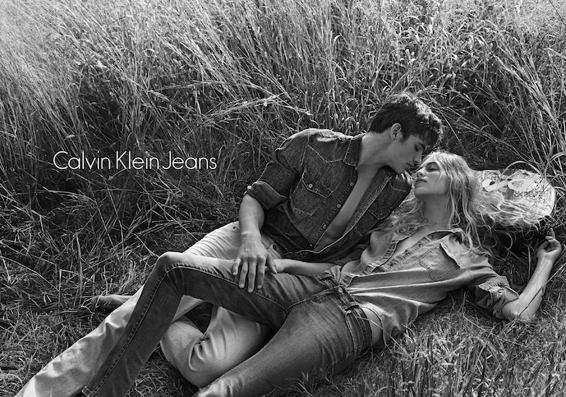 Vanessa Axente And Matthew Terry By Mario Sorrenti For Calvin Klein Jeans S S 14 Visual Optimism Fashion Editorials Shows Campaigns More
