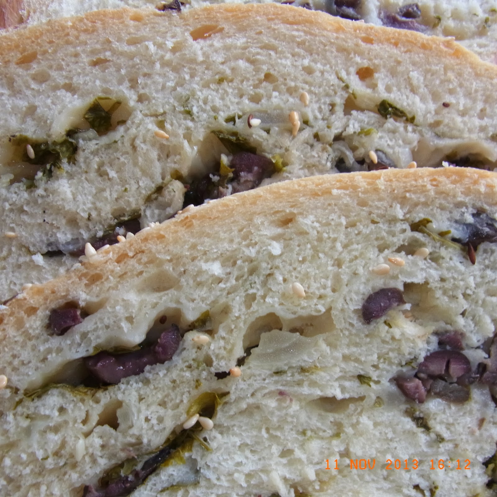 BreadMan Talking OMG!!! Cypriot Bread with Olives, Herbs and Onions