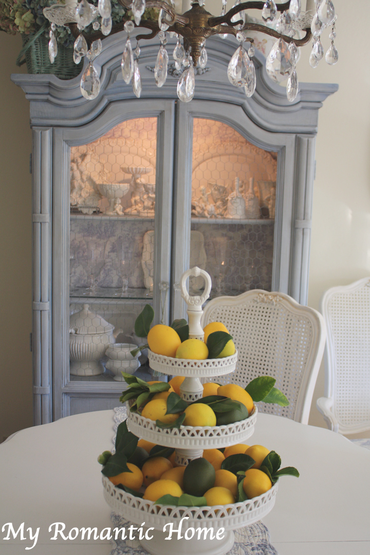 My Romantic Home Decorating with Lemons Show and Tell Friday