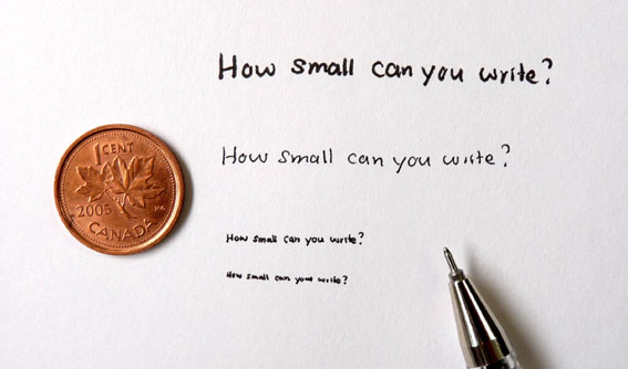 How to write small f image