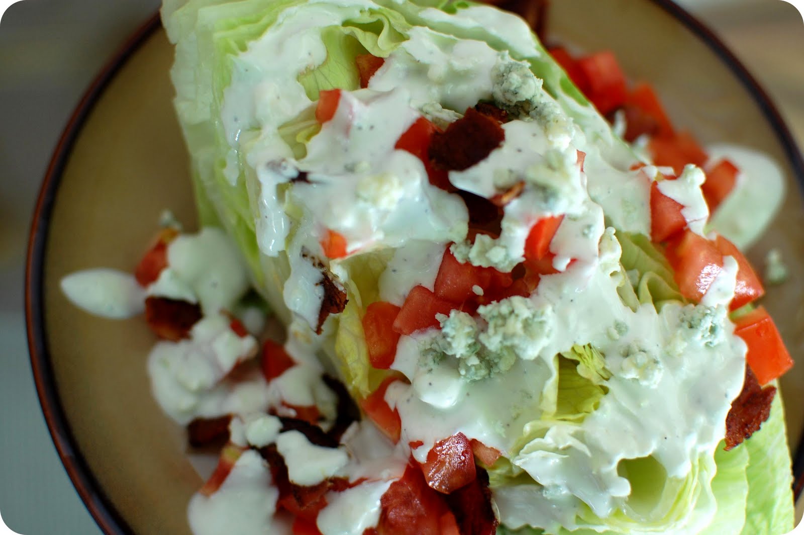 33 Shades of Green Tasty Tuesdays Wedge Salad with Homemade Blue