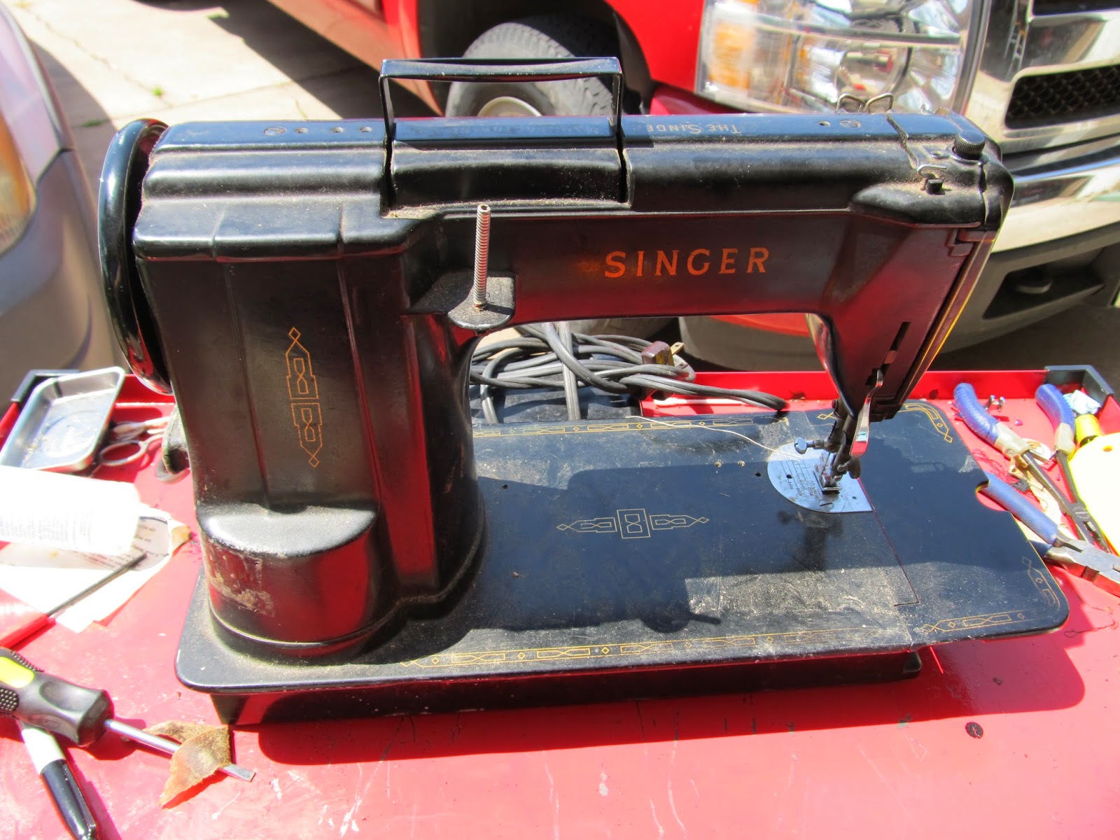 Ann's Quilt N' Stuff Pete Olson's sewing machine restoration process