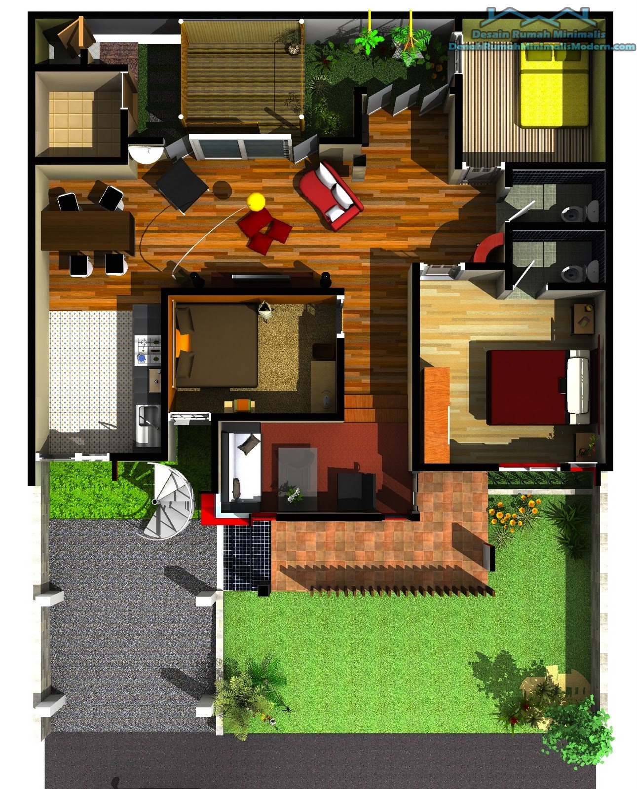 Desain Rumah Minimalis 1 Lantai 4 Kamar Tidur Desain Rumah Desain Rumah Minimalis 1 Lantai 4 Kamar Tidur Desain Rumah