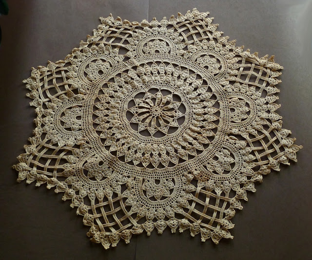 hand tatted doily