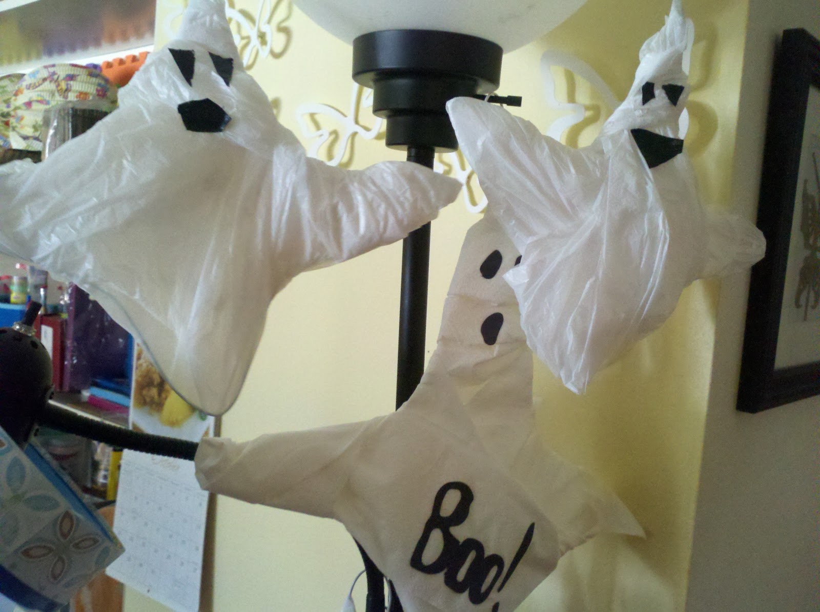 Crafter on a Budget Shopping Bag Ghost Tutorial Guest Post