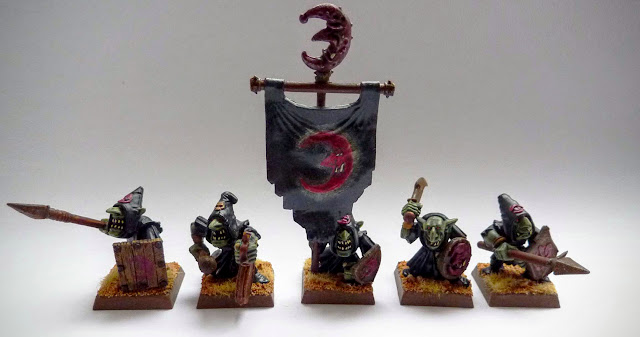 Night Goblin spear unit from Warhammer Fantasy Battle