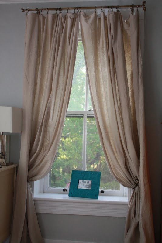 GET THE LOOK! BELGIAN LINEN WINDOW PANELS (DROP CLOTH) My Old