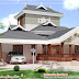 Kerala style villa elevation design - 2600 Sq. Ft.