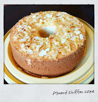 Almond chiffon cake