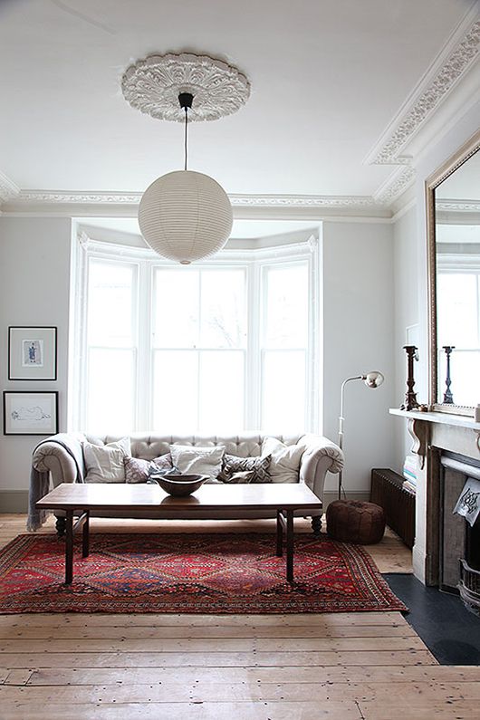 Techos con molduras, quiérelos! - Blanco y de madera