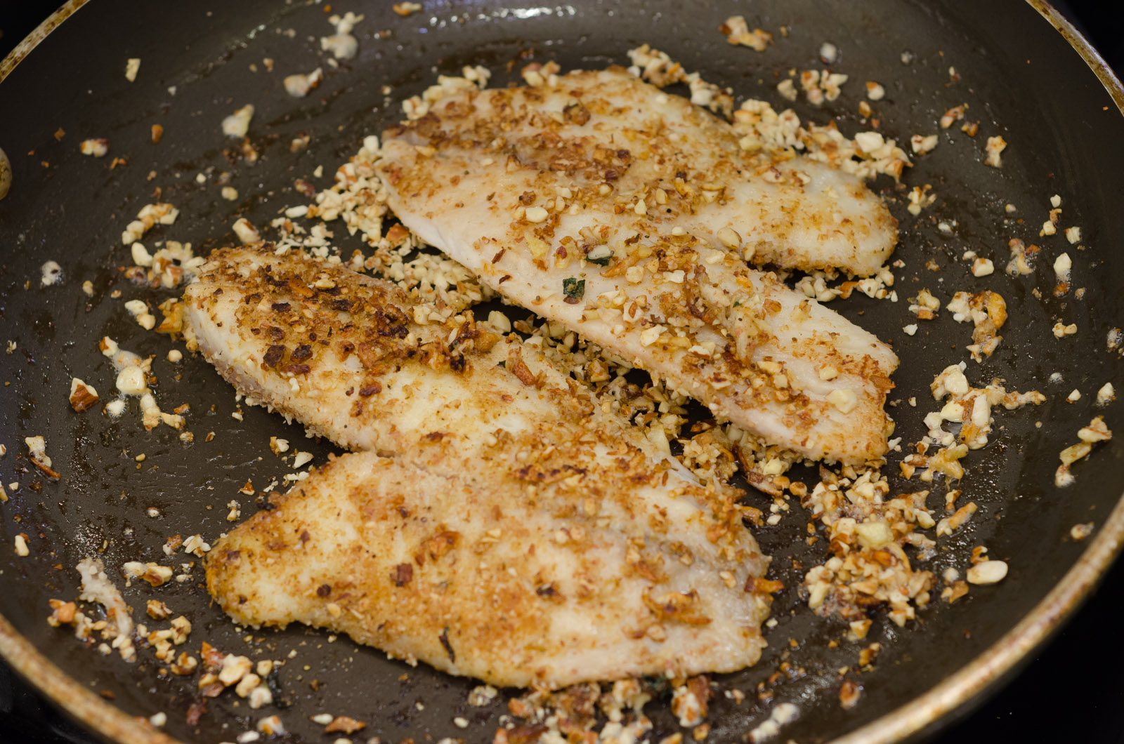 Almond Crusted Tilapia with Garlic and Ginger Simple Awesome Cooking