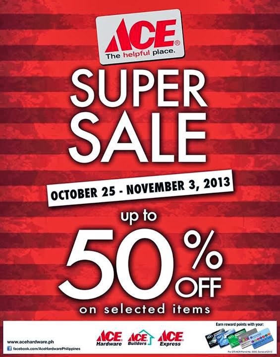 Ace Hardware Super Sale Oct 25 to Nov 3 2013