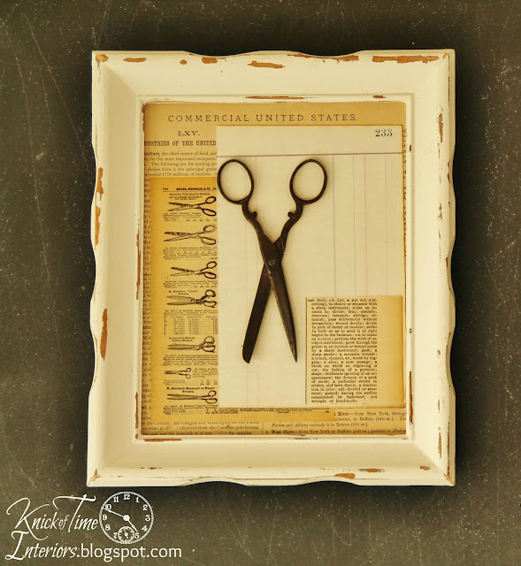 Mixed Media Art Photo Frames Repurposed Book Pages via KnickofTimeInteriors.blogspot.com