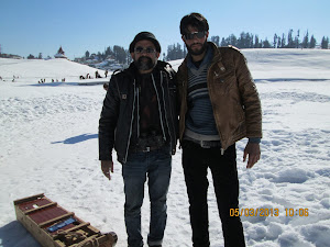 With Mr Ahmed.Khan my guide in Gulmarg.