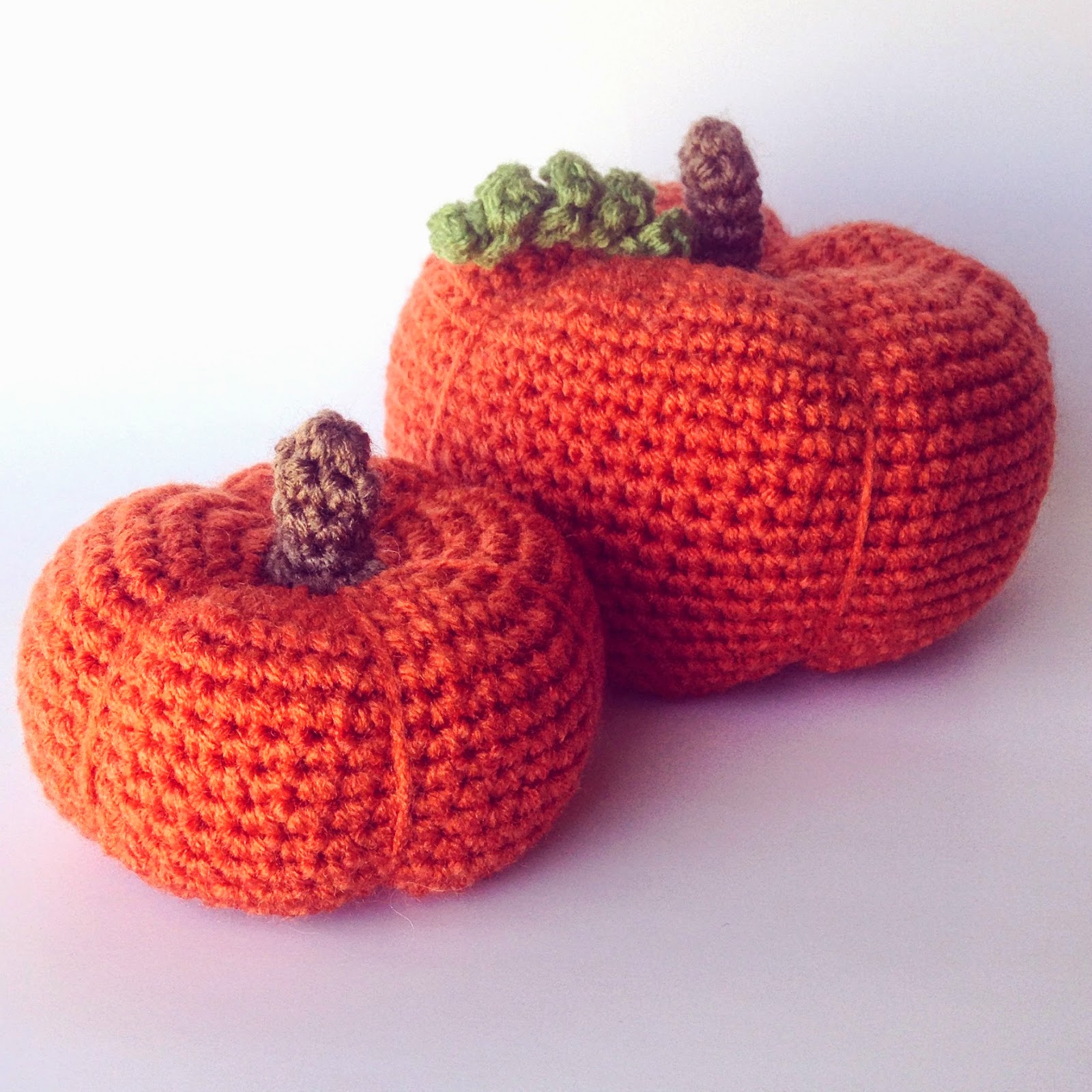 5 Little Monsters: Crocheted Pumpkins In Two Sizes: Free Pattern