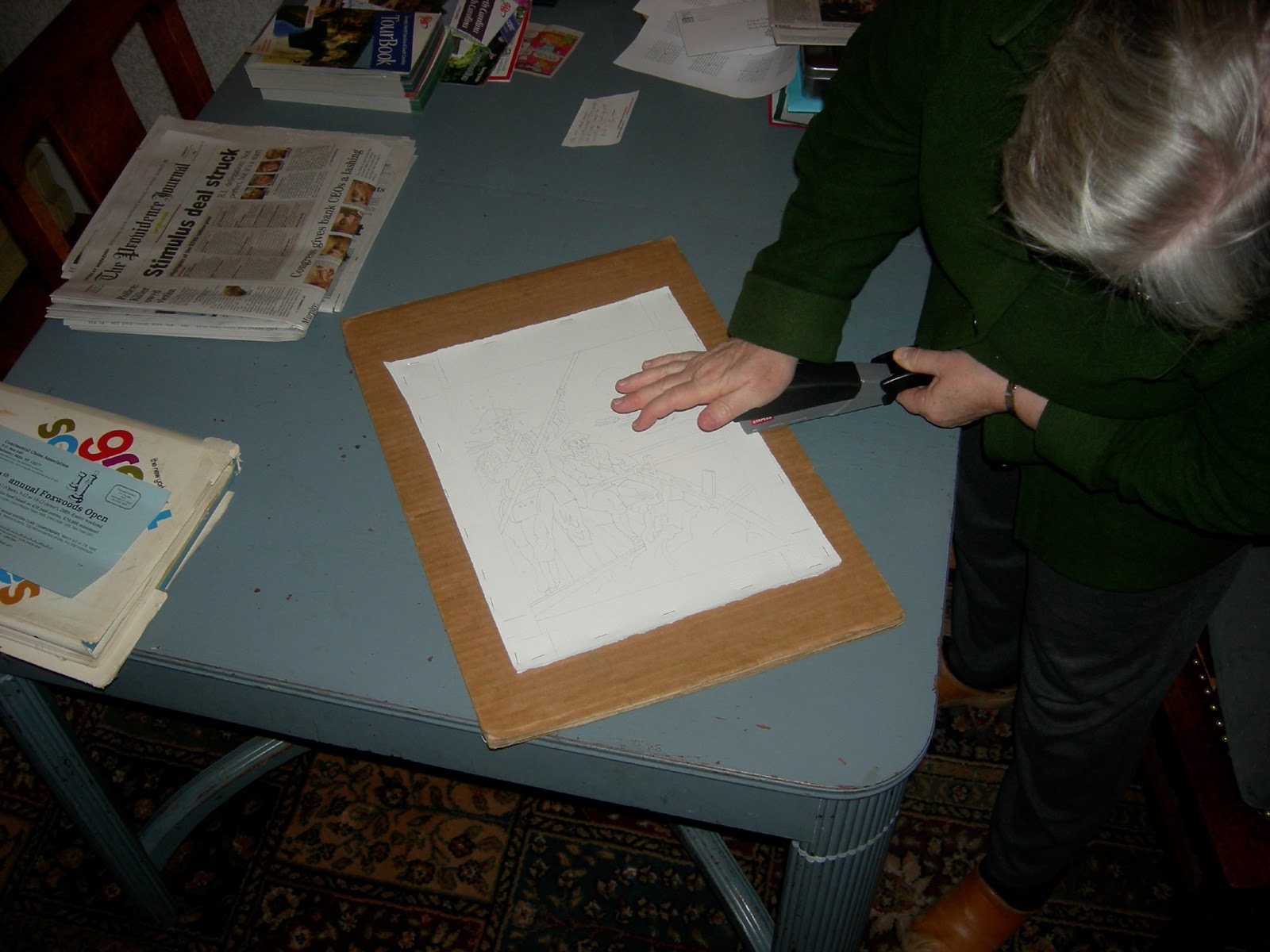 Cheryl Kirk Noll, Illustrator How to Stretch Watercolor Paper