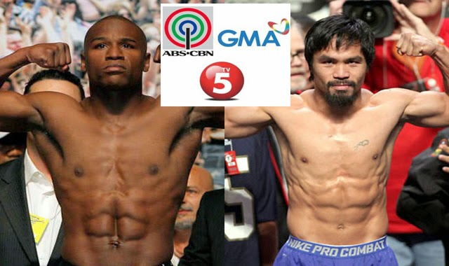 GMA Network Allows TV5 and ABS-CBN to Show Manny Pacquiao and Floyd Mayweather Fight