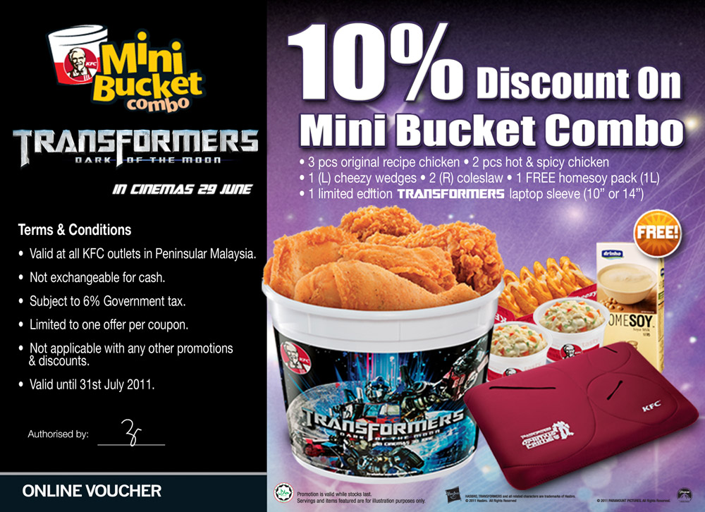 KFC Mini Bucket Combo online voucher