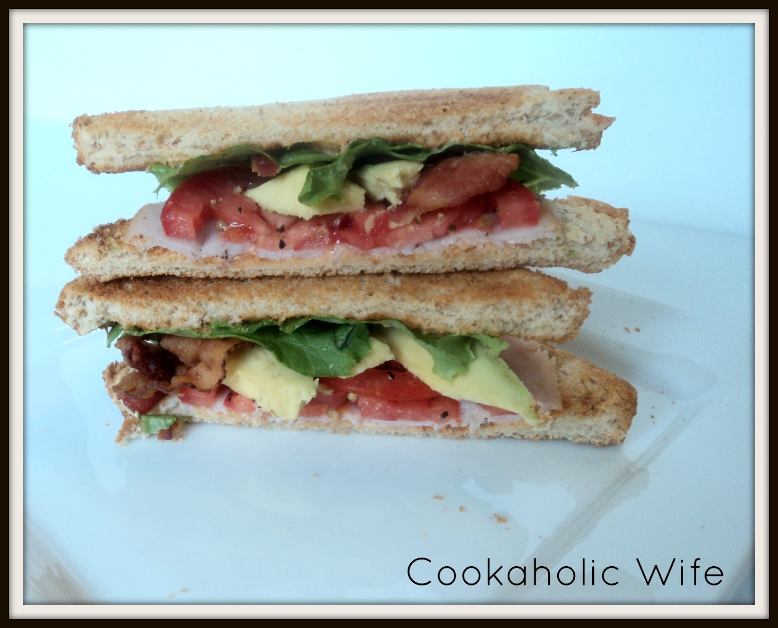 Cookaholic Wife Turkey Avocado BLT Sandwich