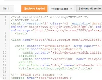 Blogger Html Editörü 