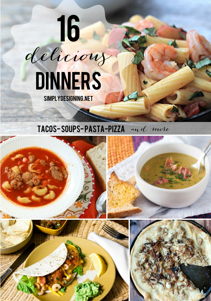 16 Delicious Dinners | #dinner #recipes #whatsfordinner