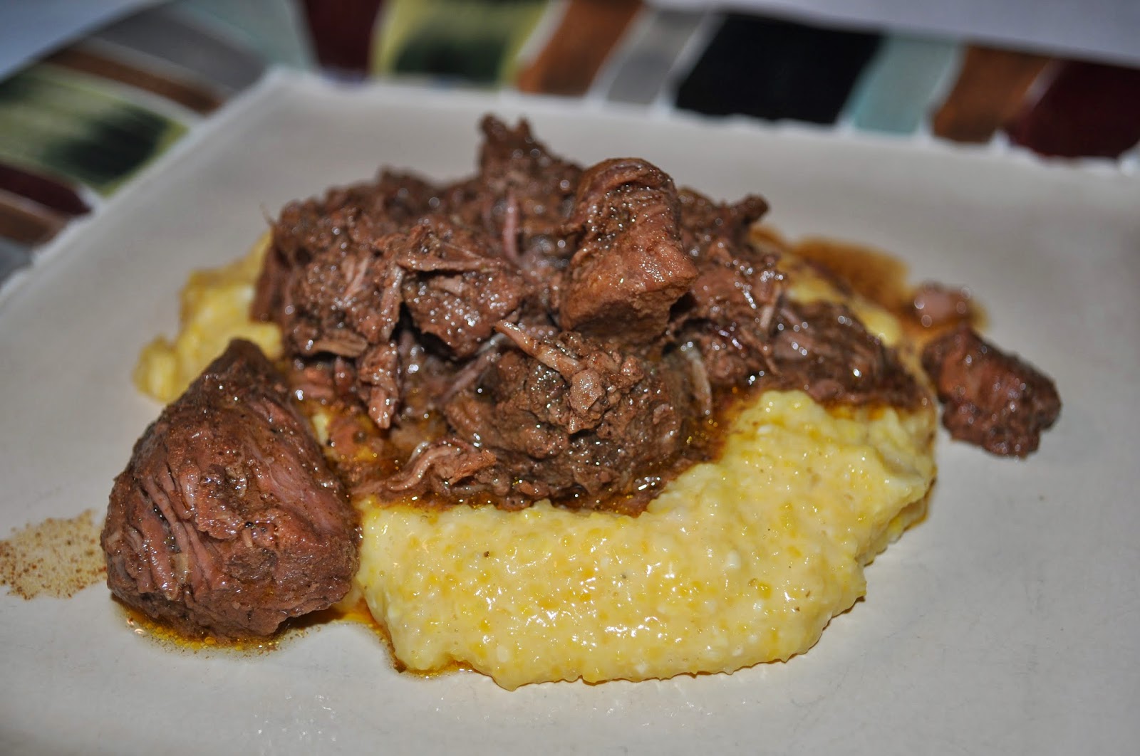 Beth's Favorite Recipes Spicy Stewed Beef with Creamy Cheddar Grits