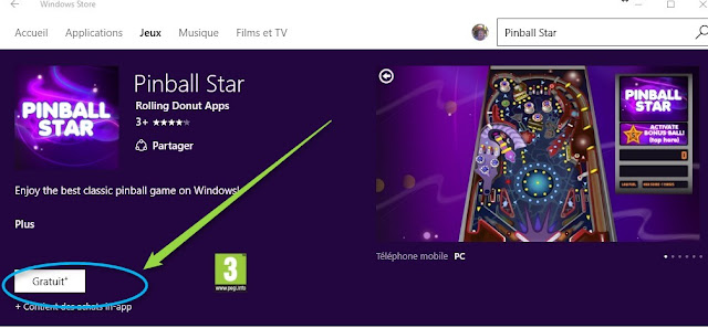 Pinball star le célèbre jeux de Flipper Windows esrt de retour sur windows 10